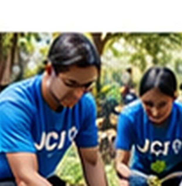 Illustrative photograph of volunteers working outdoors