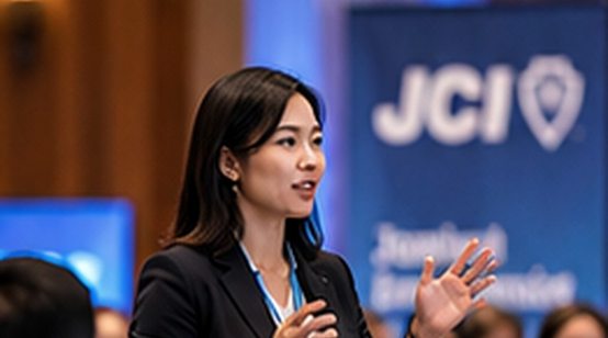 Illustrative image of a person speaking at an event