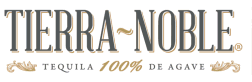 Tierra Noble Tequila 100% de Agave wordmark cropped directly from the user-supplied moodboard.
