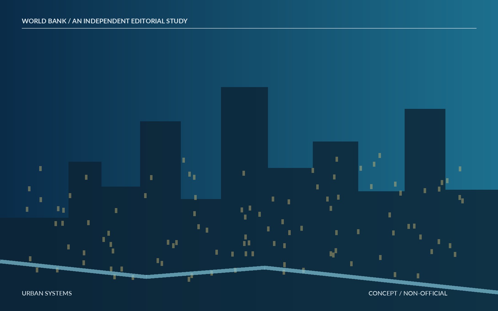 Independent World Bank editorial concept illustrating interconnected cities; not an official World Bank image