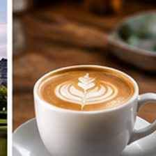 Illustrative lifestyle photograph for coffee & tea sample concept