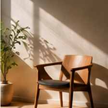 Illustrative lifestyle photograph for living room furniture sample concept