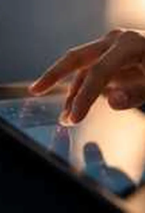 Illustrative editorial demo photograph accompanying a fictional MAQ.BIO story about tech; no real Brand or Product depicted as verified.