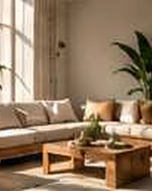 Illustrative editorial demo photograph accompanying a fictional MAQ.BIO story about interiors; no real Brand or Product depicted as verified.
